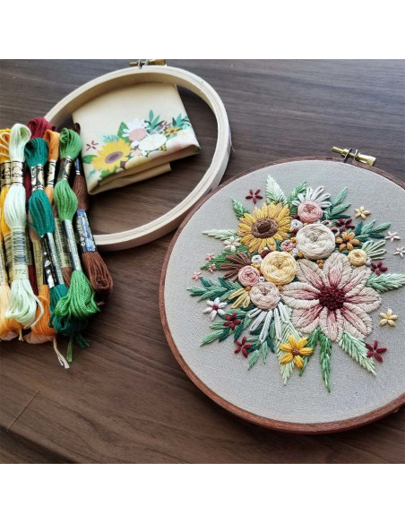 Kit de bordado - Colheita Floral