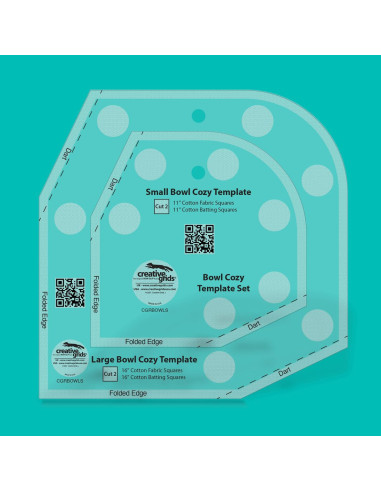 Conjunto de Moldes para Bowl Cozy Creative Grids