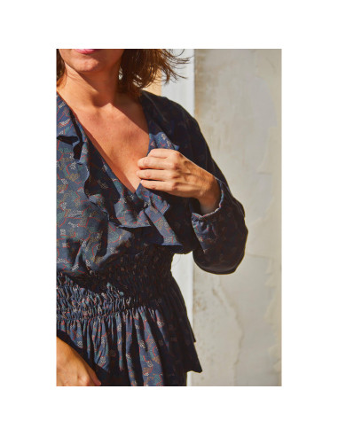 Molde de blusa, saia e vestido Sifnos - Ikatee