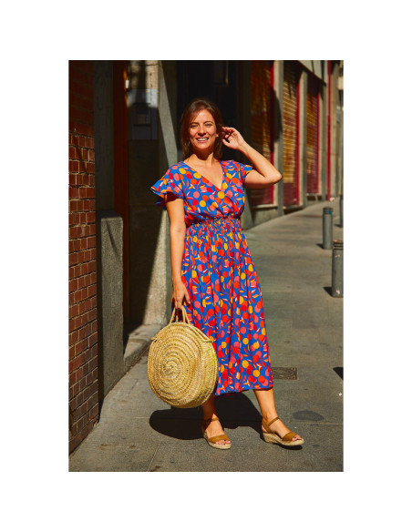 Molde de blusa, saia e vestido Sifnos - Ikatee