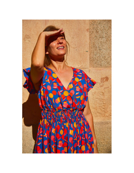 Molde de blusa, saia e vestido Sifnos - Ikatee