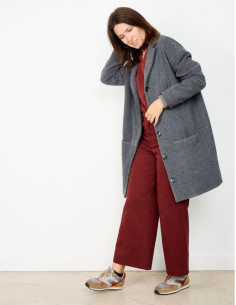 Padrão de casaco ou jaqueta oversize Flow - Atelier Scämmit