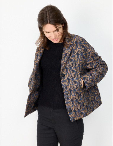 Padrão de casaco ou jaqueta oversize Flow - Atelier Scämmit