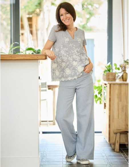 Molde de calça larga California - Atelier Scämmit