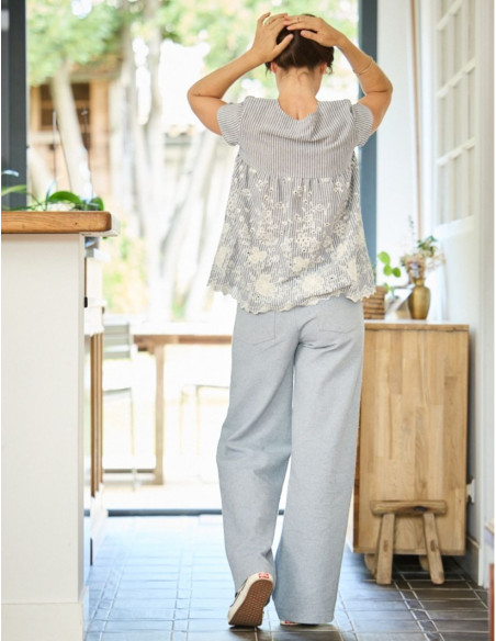 Molde de calça larga California - Atelier Scämmit