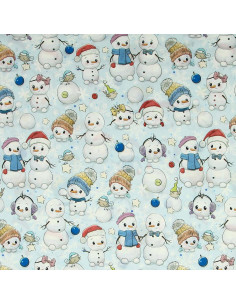 Tecido de algodão premium - Boneco de neve 2
