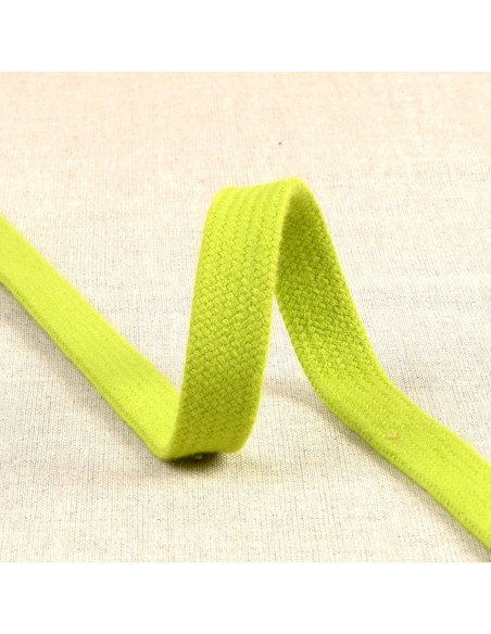 Cordão trançado plano para moletom - Verde anis