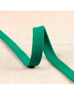 Cordão trançado plano para moletom - Verde