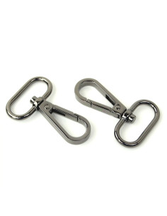 Conjunto de 2 mosquetões de metal - Cano de fuzil 25 mm