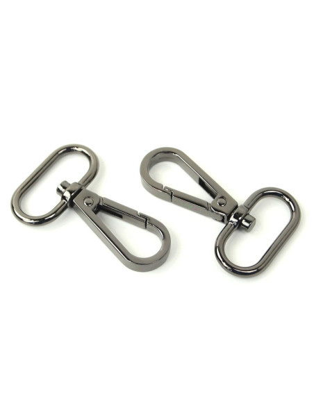 Conjunto de 2 mosquetões de metal - Cano de fuzil 25 mm