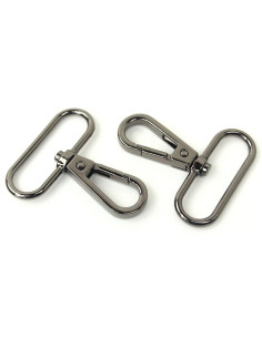 Conjunto de 2 mosquetões de metal - Cano de fuzil 38 mm