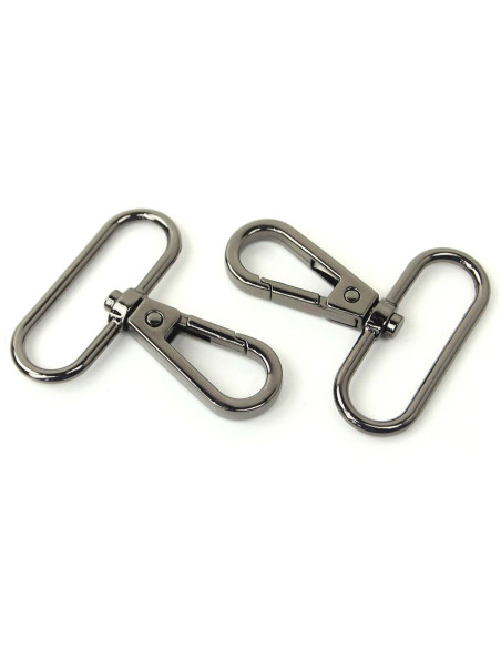 Conjunto de 2 mosquetões de metal - Cano de fuzil 38 mm