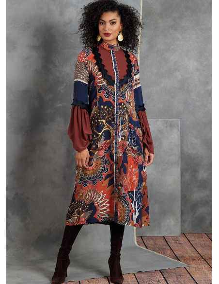 Molde de vestido e túnica - Vogue 1904