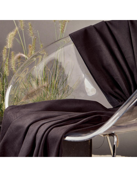 Tecido gabardine de algodão Black - Atelier Brunette