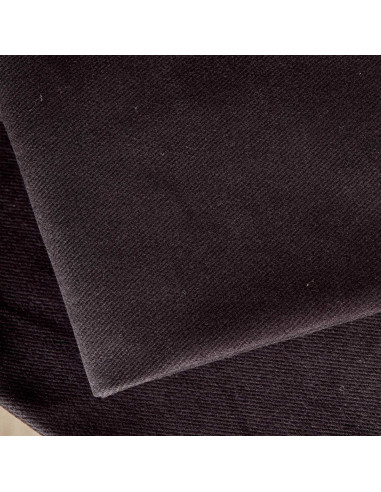 Tecido gabardine de algodão Black - Atelier Brunette