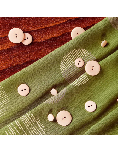 Tecido viscose Jane Matcha Leaf - Atelier Brunette