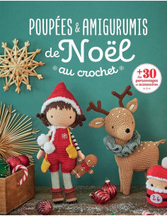 Livro de bonecas e amigurumis de Natal em crochê