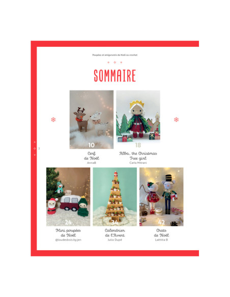 Livro de bonecas e amigurumis de Natal em crochê