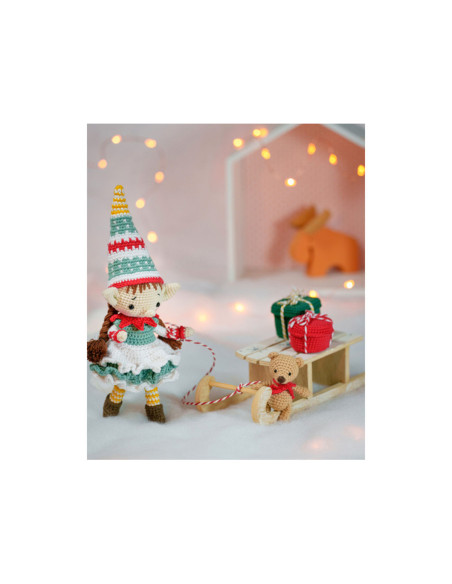 Livro de bonecas e amigurumis de Natal em crochê
