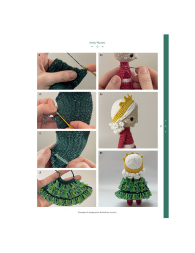 Livro de bonecas e amigurumis de Natal em crochê