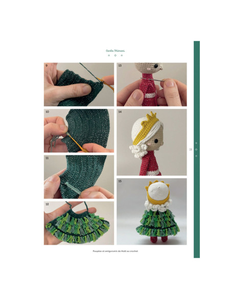 Livro de bonecas e amigurumis de Natal em crochê