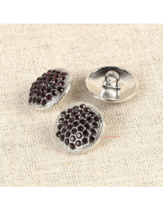 Botão strass Erakis - Lilás 17 mm