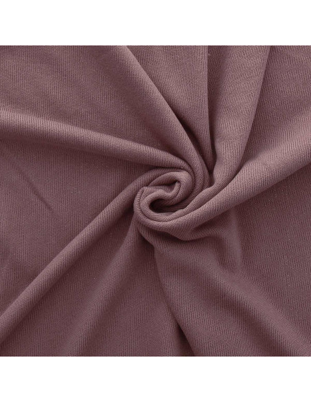 Tecido de malha tricotada jersey direito - Rosa velho