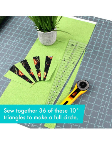 Régua triângulo 10° Creative Grids