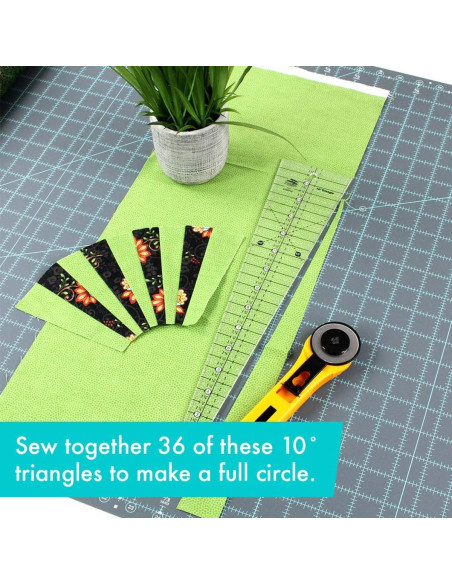 Régua triângulo 10° Creative Grids