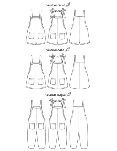 Padrão de macacão Fauvette - Marmaï Patterns