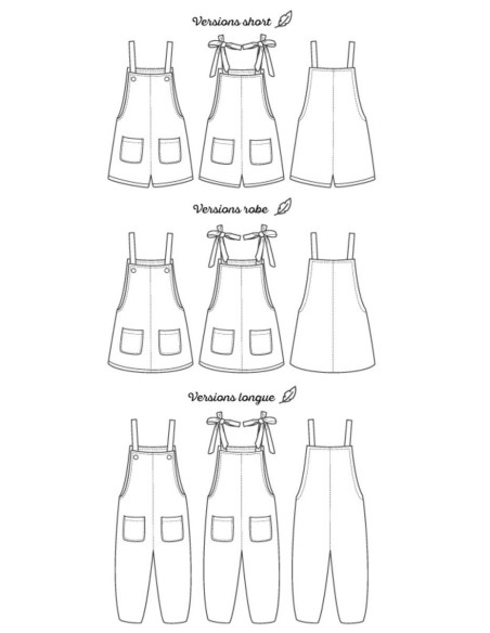 Padrão de macacão Fauvette - Marmaï Patterns