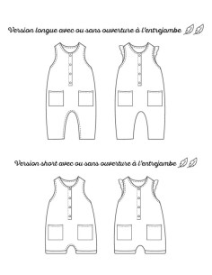 Padrão de macacão Pinson - Marmaï Patterns 2