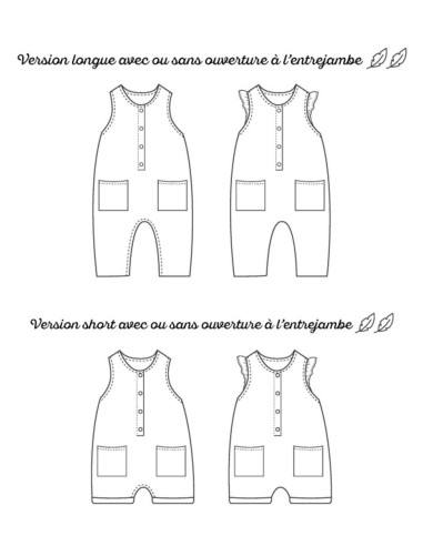 Padrão de macacão Pinson - Marmaï Patterns