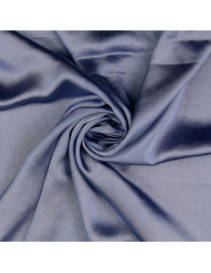 Tecido cetim deluxe toque de seda - Azul jeans