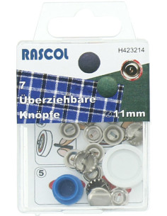 Caixa de 7 botões para cobrir com ferramenta Rascol - 11 mm