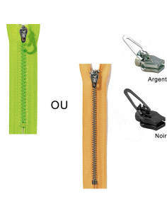 Cursor de substituição encaixável ZlideOn 3B para fecho com dentes de plástico ou metal