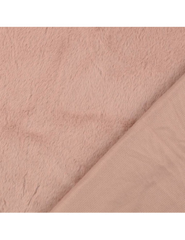 Tecido de pele falsa - Rosa velho