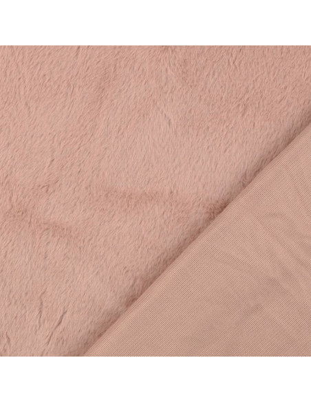 Tecido de pele falsa - Rosa velho