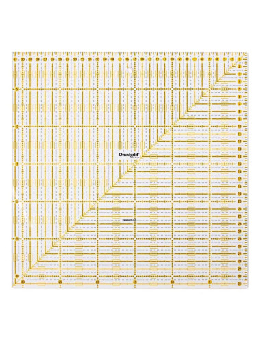 Régua patchwork Omnigrid universal 31,5 x 31,5 cm