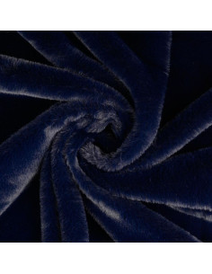 Tecido de pele falsa - Azul marinho