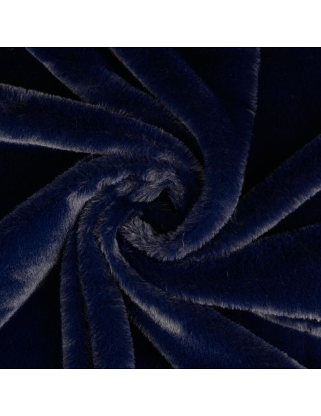 Tecido de pele falsa - Azul marinho