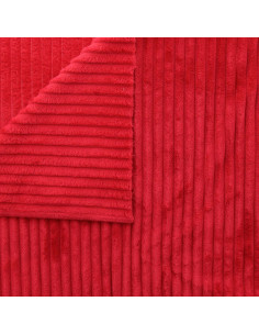 Tecido minky canelado grosso - Vermelho 2