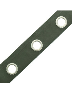 Faixa com ilhós prateados foscos - Verde sálvia 2