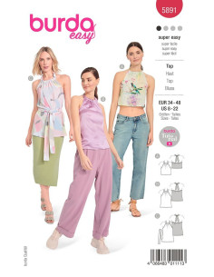 Molde de top - Burda 5891