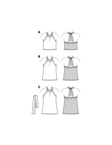 Molde de top - Burda 5891