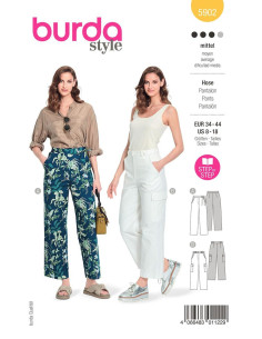 Molde de calça - Burda 5902