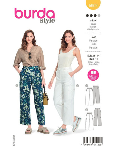 Molde de calça - Burda 5902