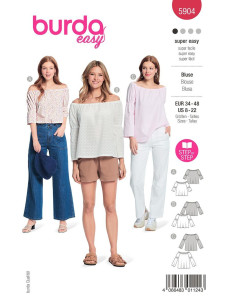 Molde de blusa - Burda 5904