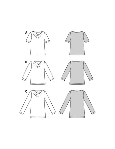 Molde de T-shirt - Burda 5926
