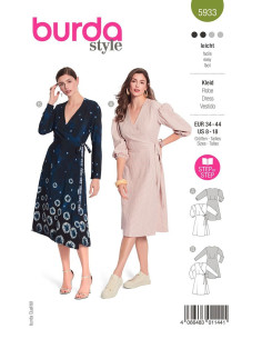 Molde de vestido - Burda 5933
